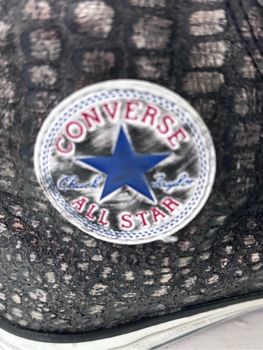 Converse x John Varvatos Snakeskin Leather High Tops Rare 145390C Men’s 8.5 - Picture 14 of 15